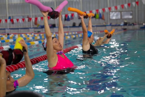 Compañeros de natación